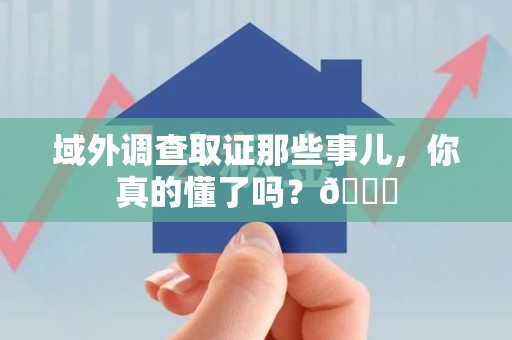 金门域外调查取证那些事儿，你真的懂了吗？😎