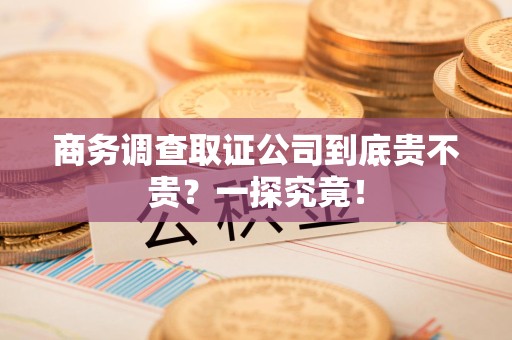 金门商务调查取证公司到底贵不贵？一探究竟！