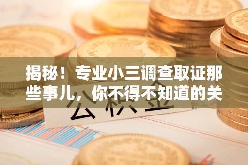 金门揭秘！专业小三调查取证那些事儿，你不得不知道的关键点