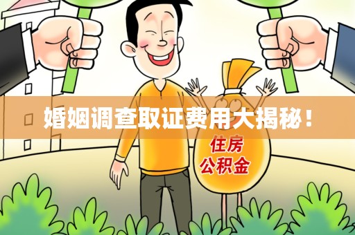 金门婚姻调查取证费用大揭秘！