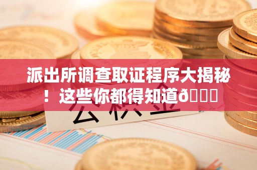 金门派出所调查取证程序大揭秘！这些你都得知道😉